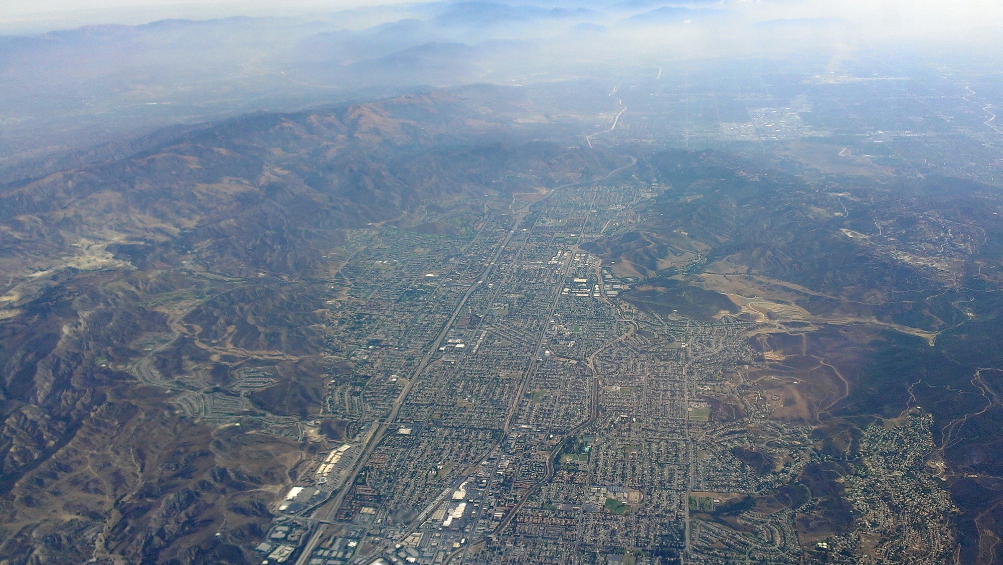 Simi Valley and its surrounding mountains